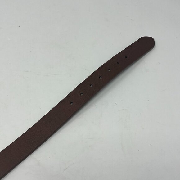 NWT Columbia brown leather belt boys silver hardware large 30-32 - Picture 5 of 7